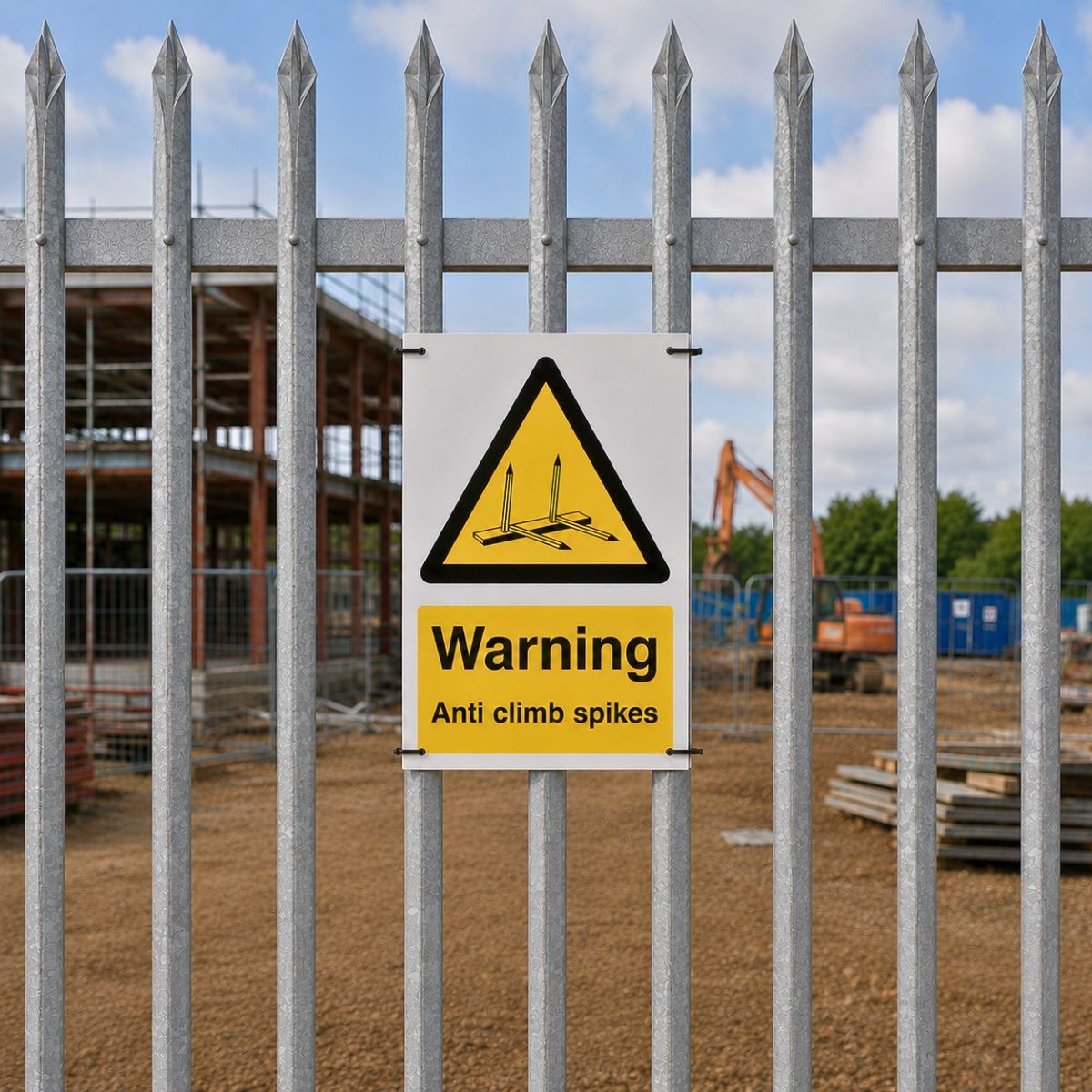 Warning Anti Climb Spike Signs - Pack of 6 | Correx | Foamex | Dibond | Vinyl