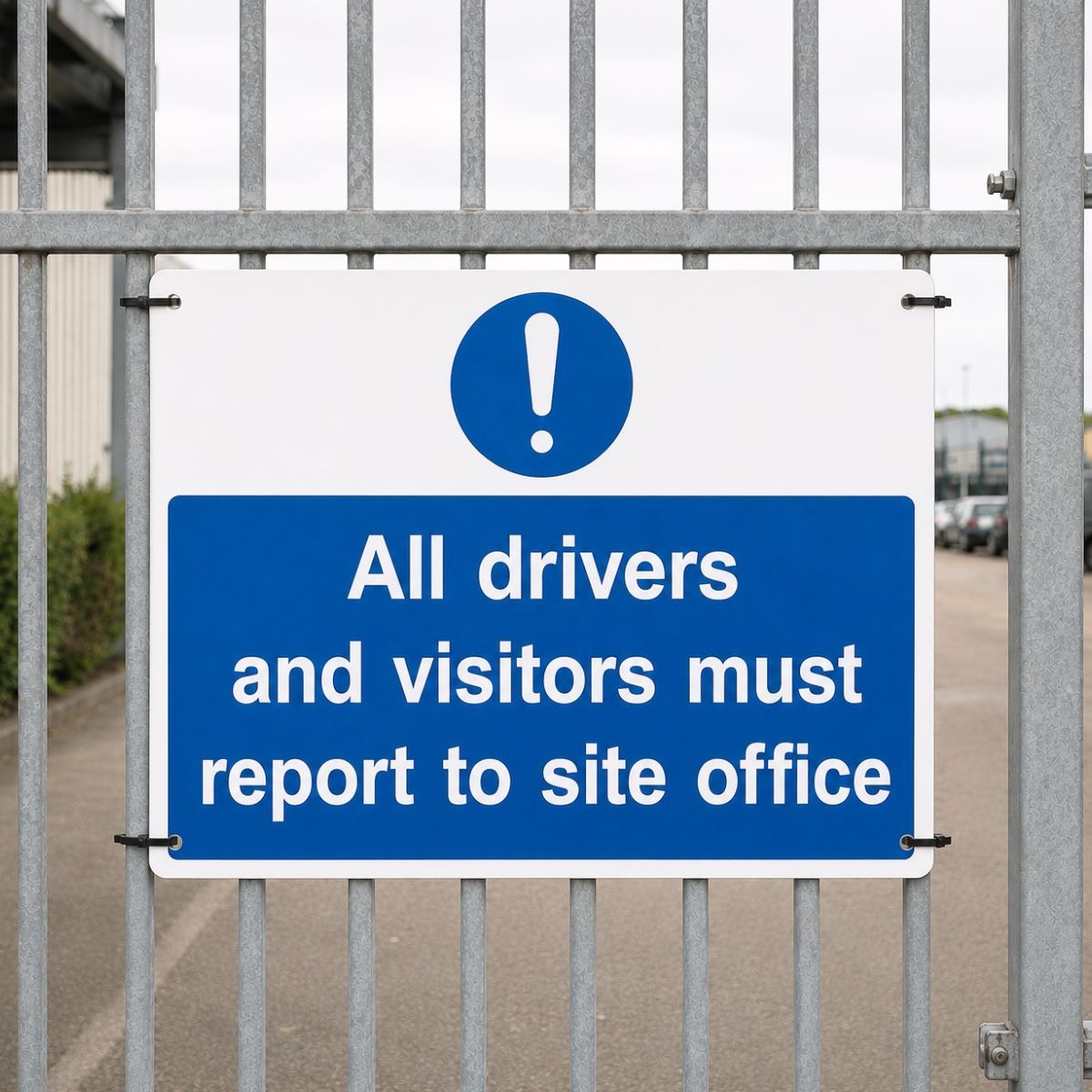 All Drivers Report Safety Signs - Pack of 6 | Correx | Foamex | Dibond | Vinyl