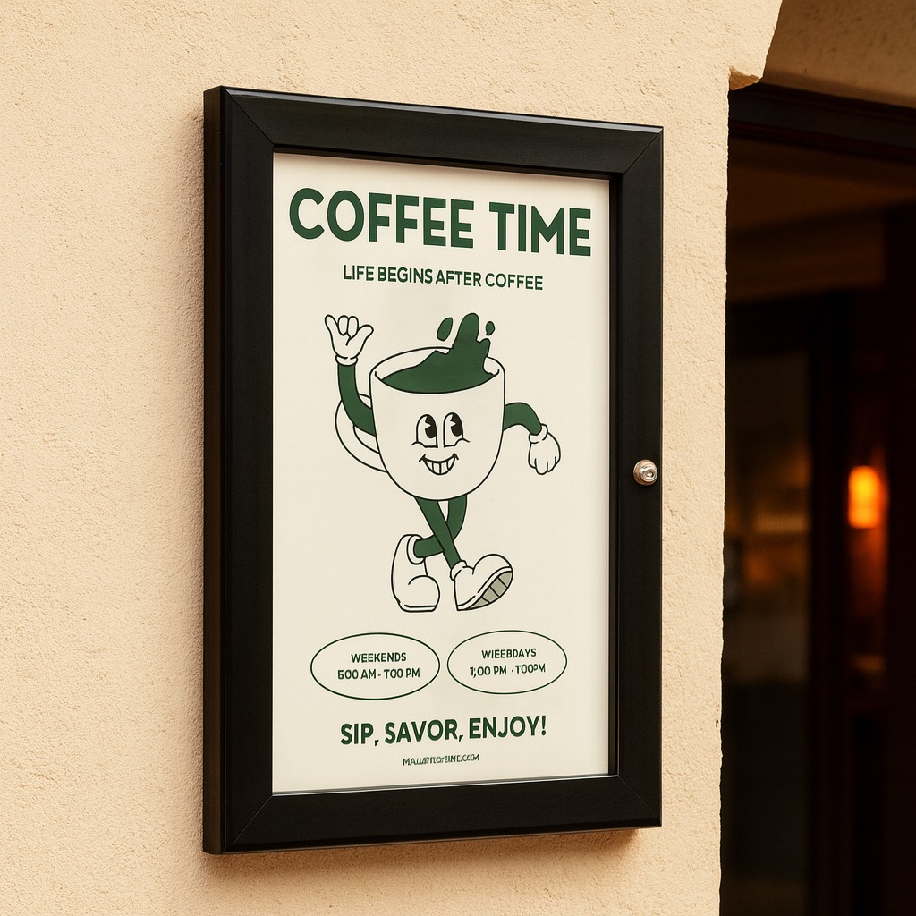 External Wall Mounted Poster Case