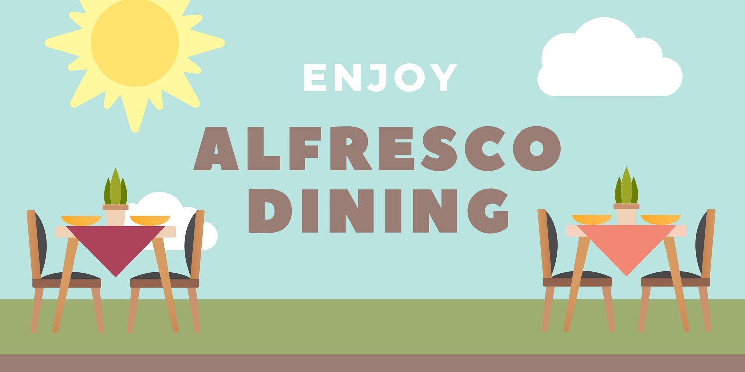 Dine Alfresco - Banner 107