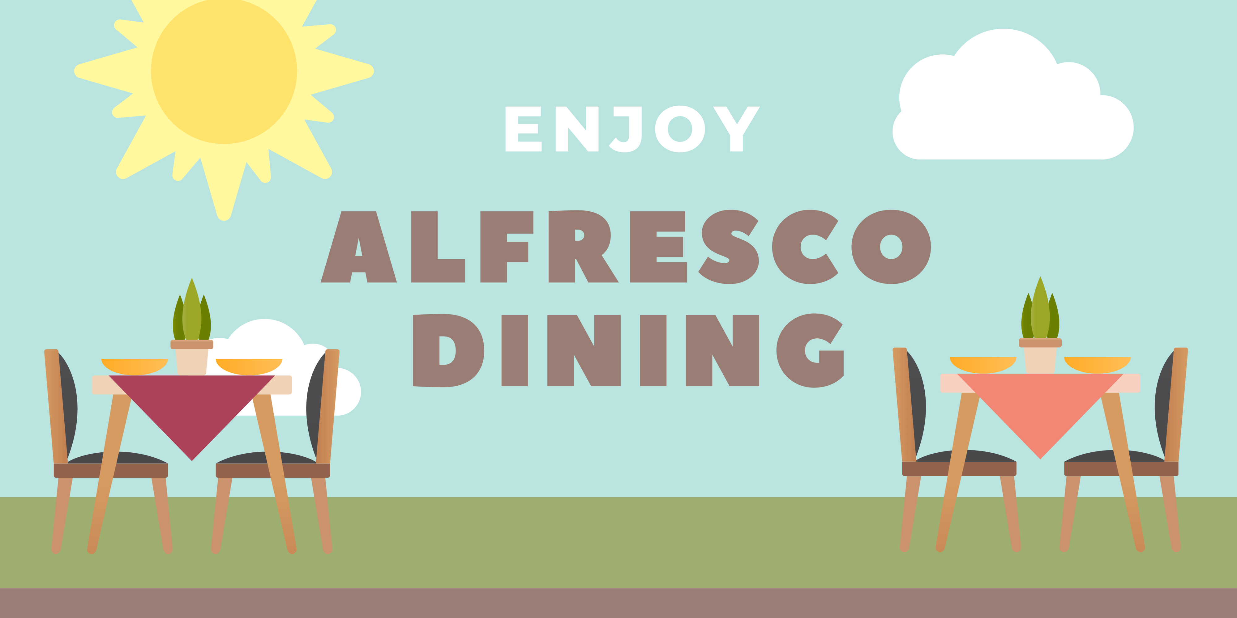 Dine Alfresco - Banner 107