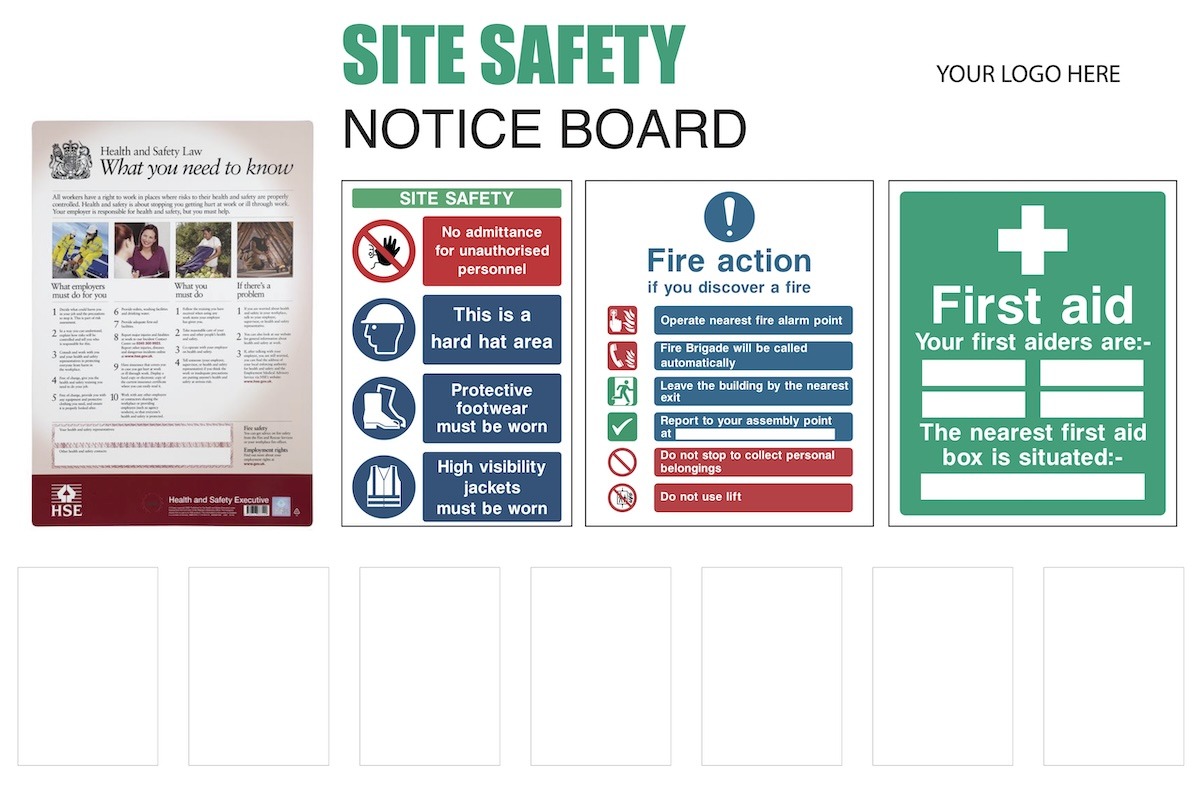 Customisable Site Safety Board