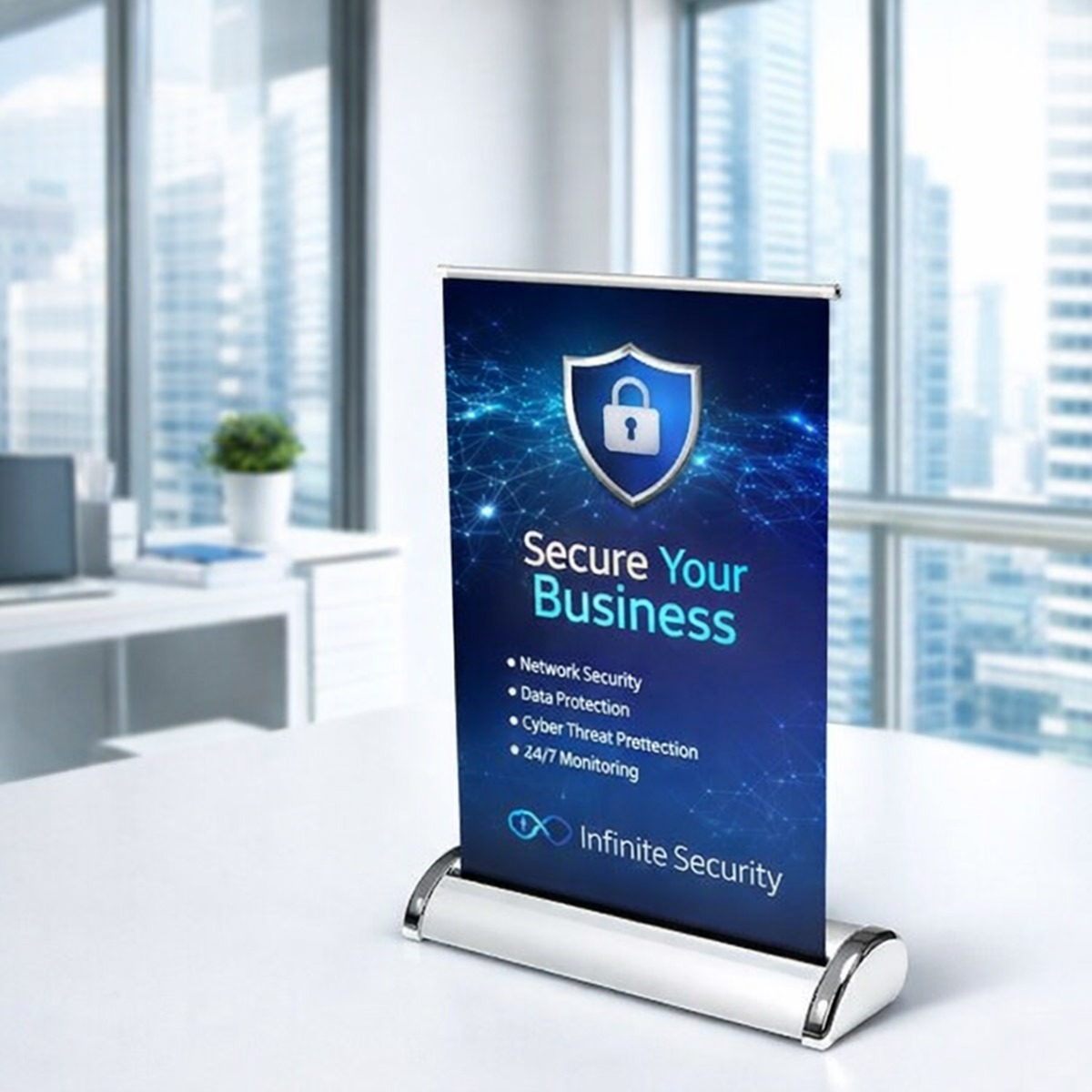 Breeze Desktop Banner Stand