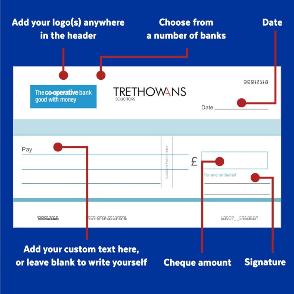 Small Novelty Bank Cheques