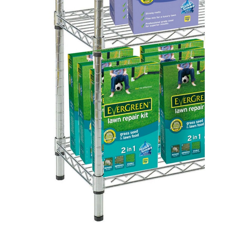 760mm Wide Chrome Shelving