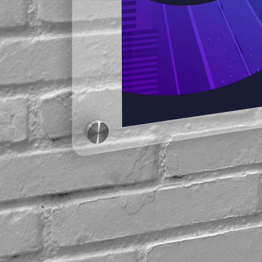 Acrylic Wall Mounted Poster and Brochure Holder