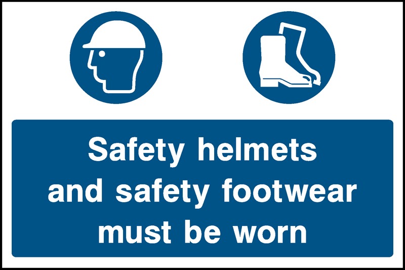 Please Wear a Hard Hat Correx | Foamex | Dibond