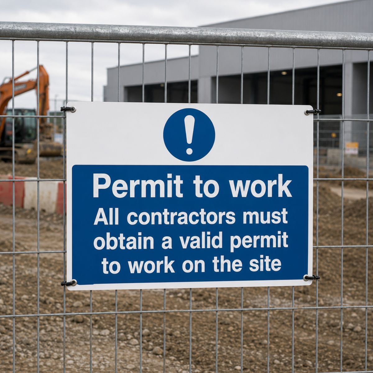 Permit To Work Safety Signs - Pack of 6 | Correx | Foamex | Dibond | Vinyl
