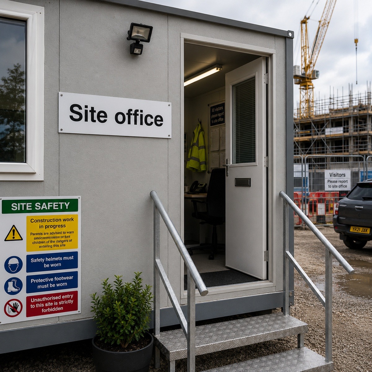 Site Office - Pack of 6 | Correx | Foamex | Dibond | Vinyl