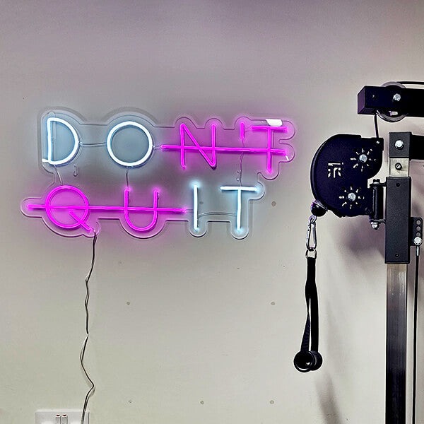Don't Quit Motivational LED Neon Sign