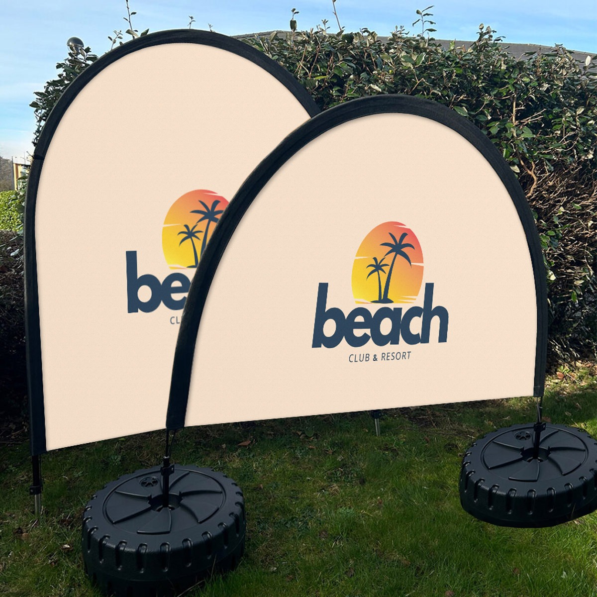 Outdoor Flag Backwall Display