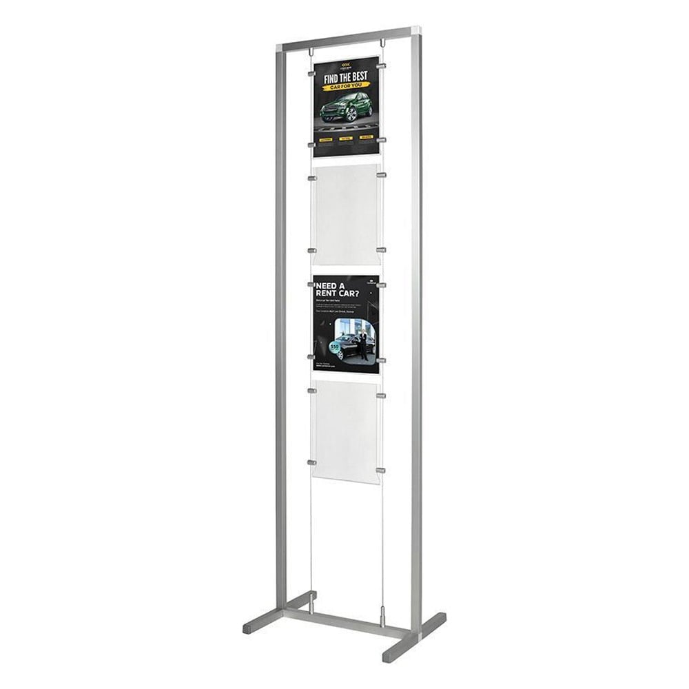 Freestanding A4 Cable Poster Display