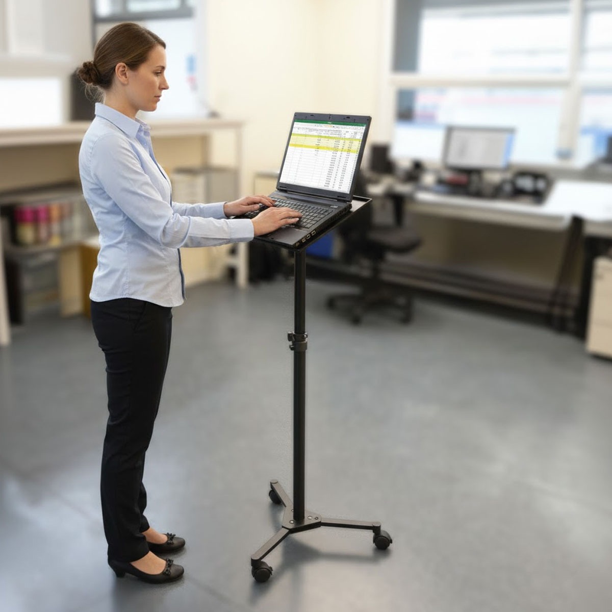 Economy Portable Wheeled Lectern