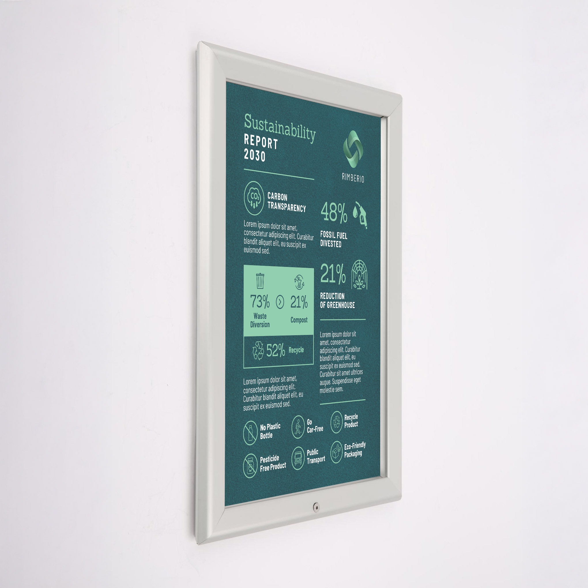 Lockable Snap Shut Poster Frame - 32mm