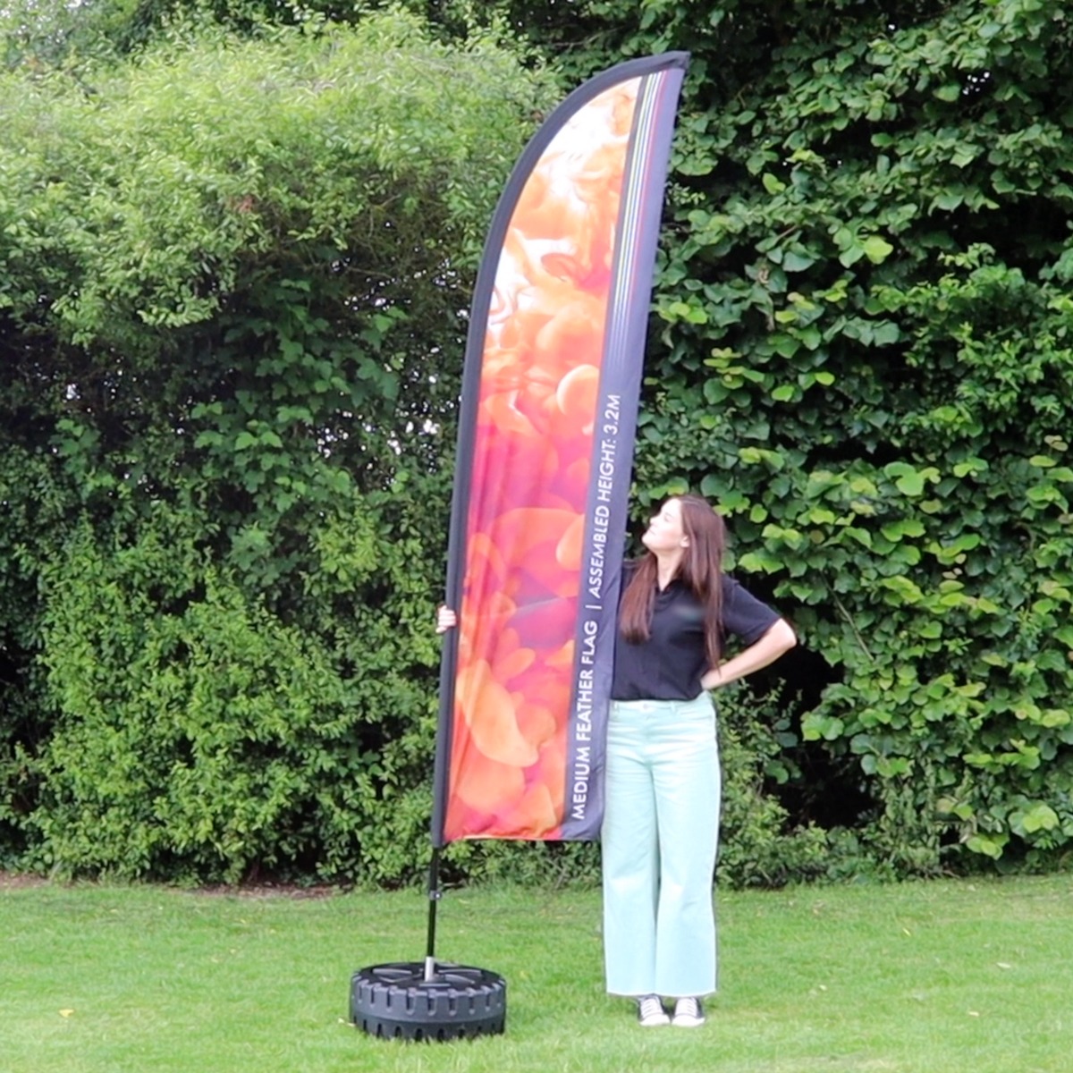 Economy Fibreglass Feather Flags 3.2m