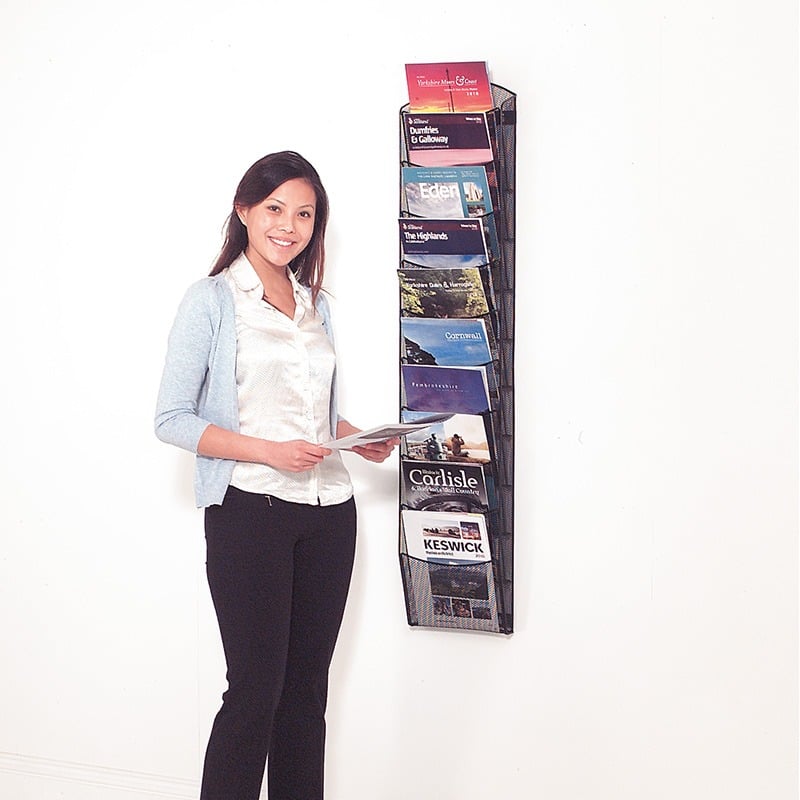 A4 Wire Wall Mounted Brochure Dispenser