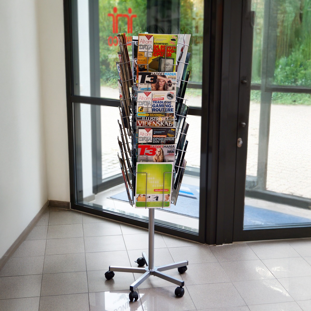 Mobile Revolving Brochure Display - 32x A4