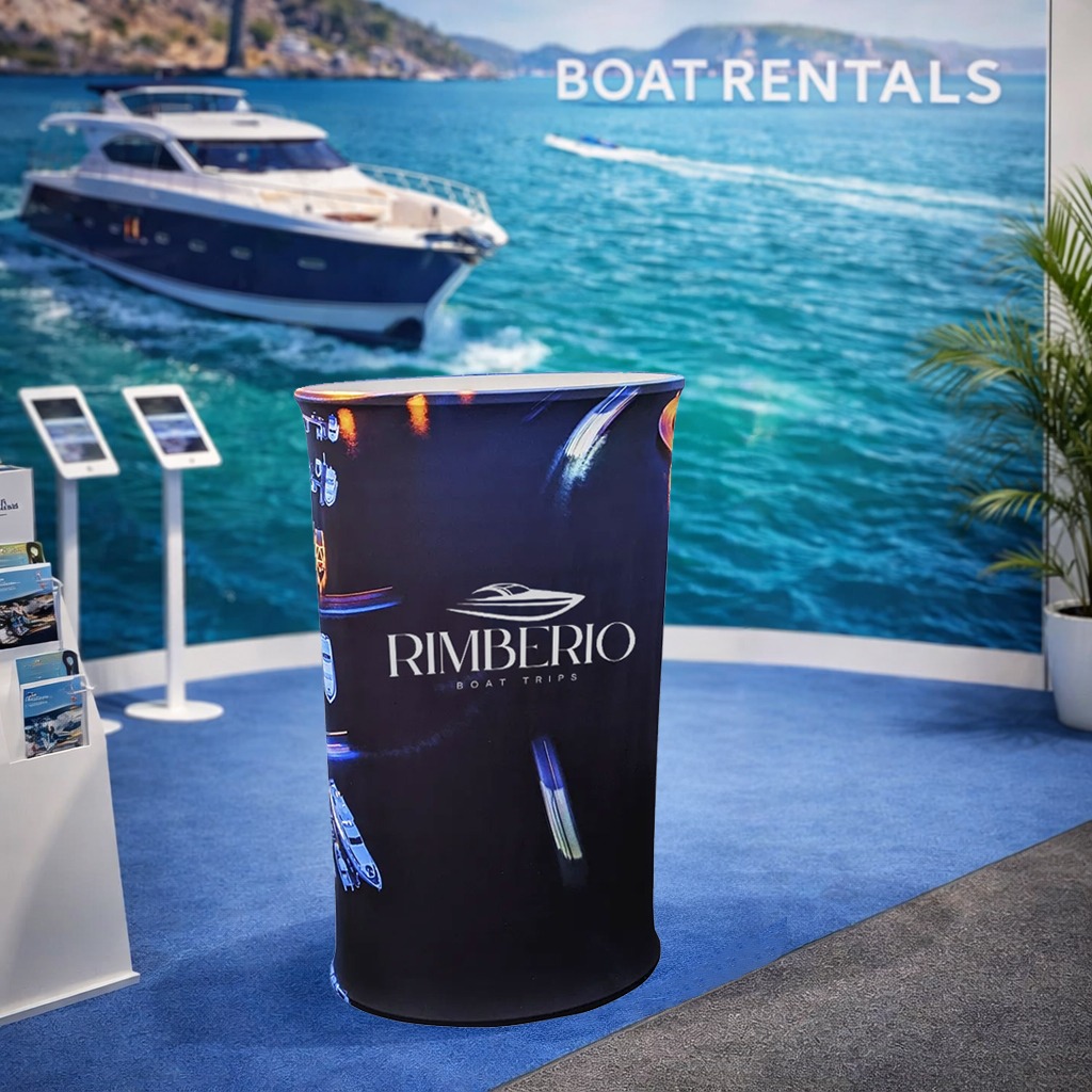 Oval Branded Fabric Counter