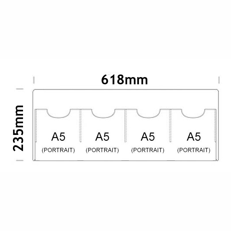 12x A5 Leaflet Dispenser Kit