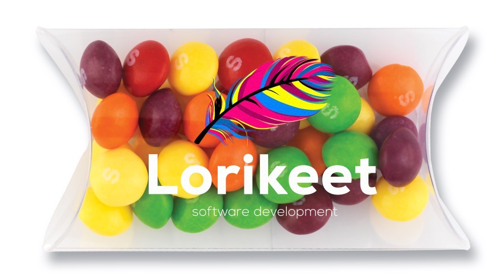 Custom Printed Skittles Pillow Pouch