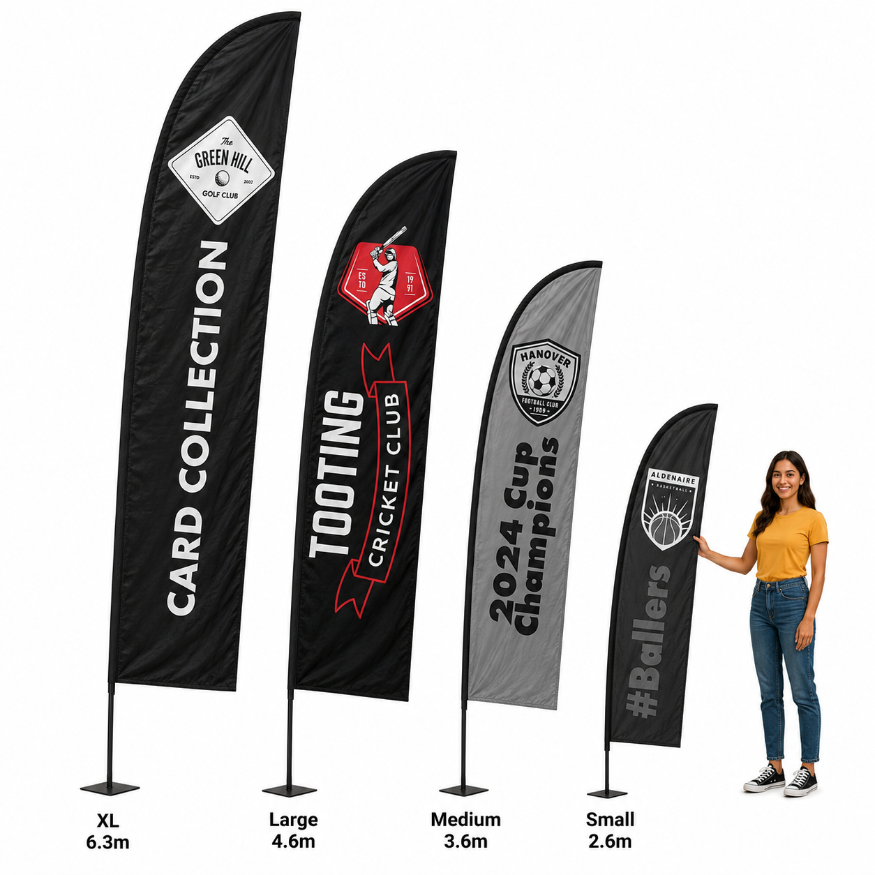 4.6m Large Promotional Feather Flag