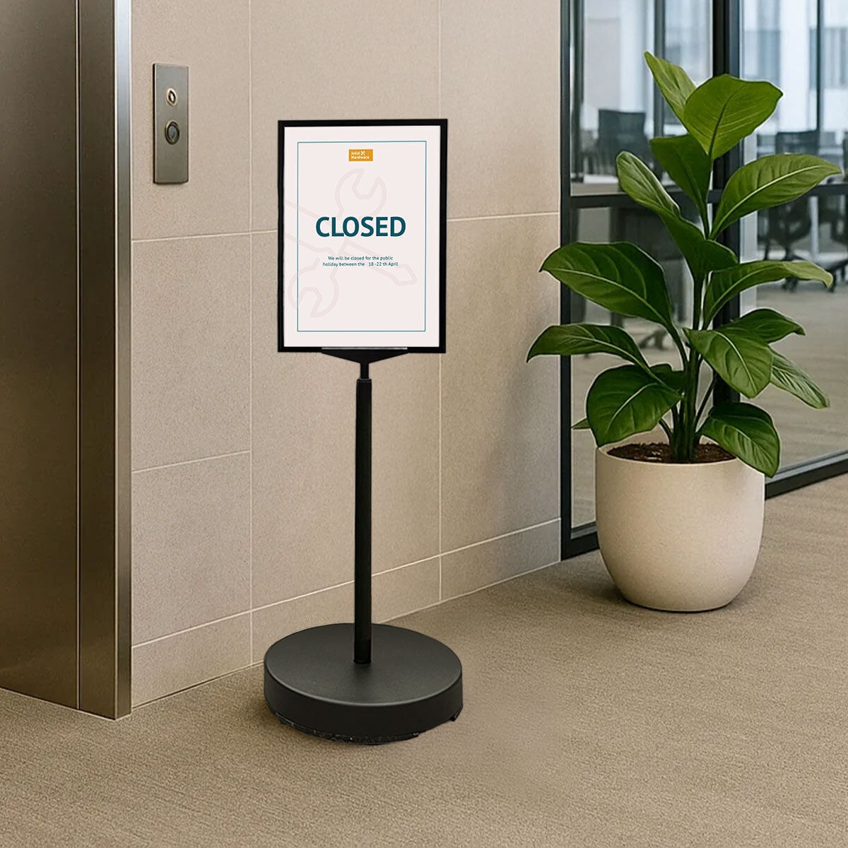 Heavy Duty Pedestal Sign Holder - A4 / A3