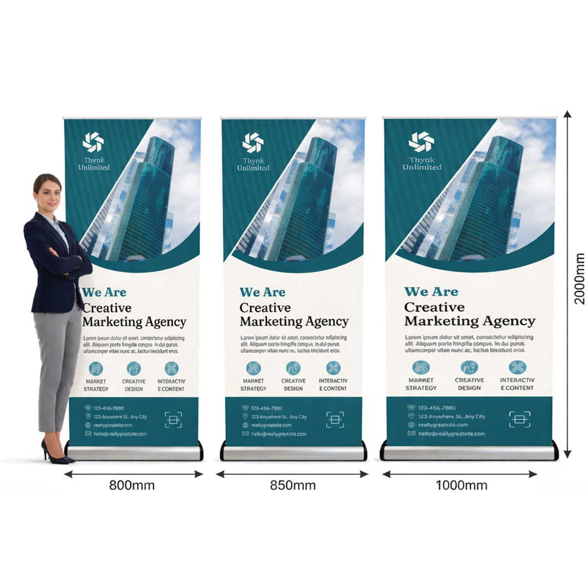 Cassette Pro Banner Stand 800/850/1000mm