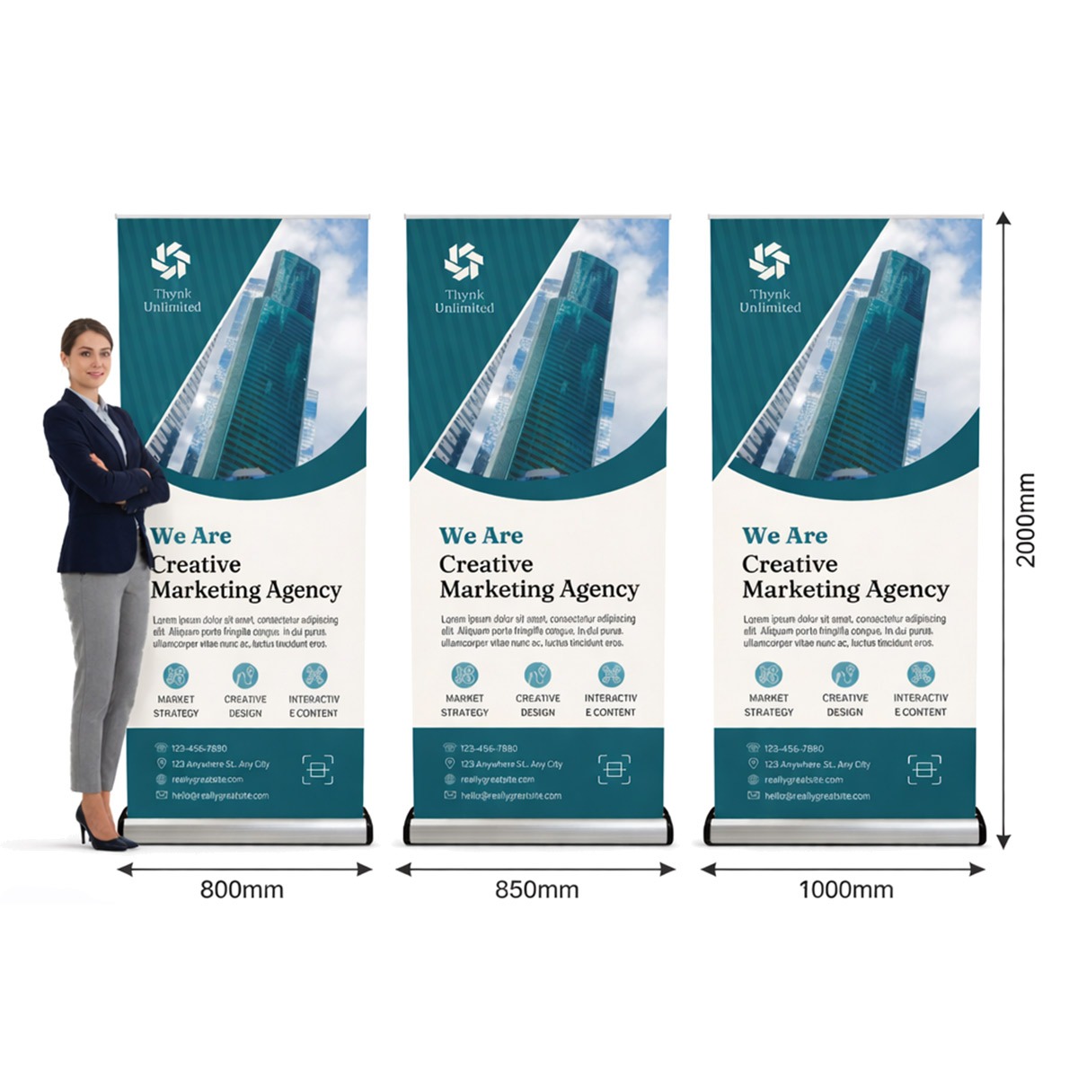Cassette Pro Banner Stand 800/850/1000mm