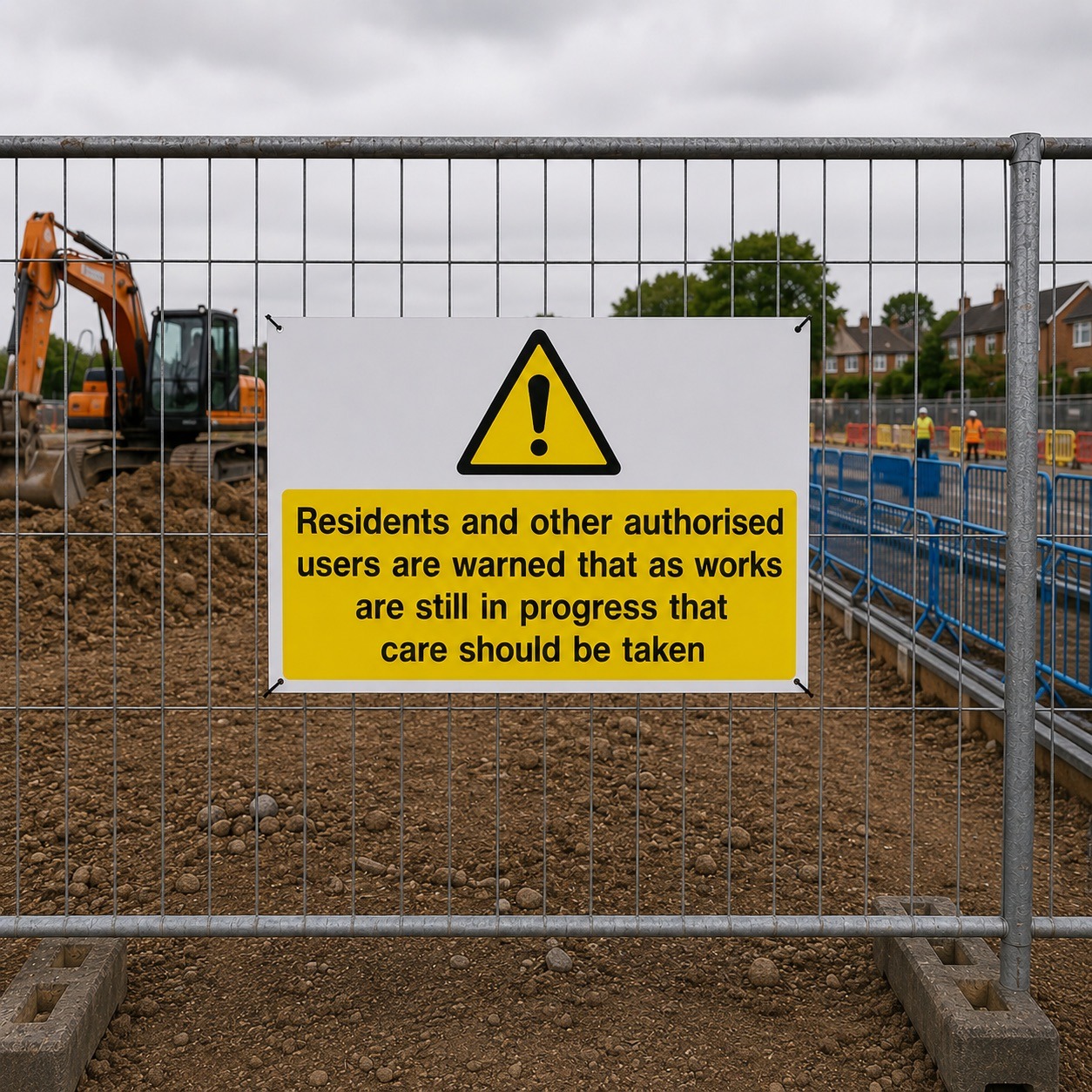 Works Are Still In Progress Safety Signs - Pack of 6 | Correx | Foamex | Dibond | Vinyl