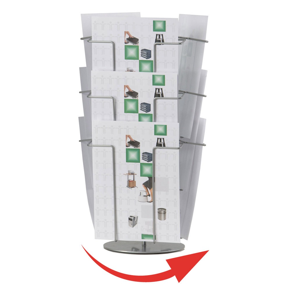 Revolving Desktop Brochure Display - 9x A4
