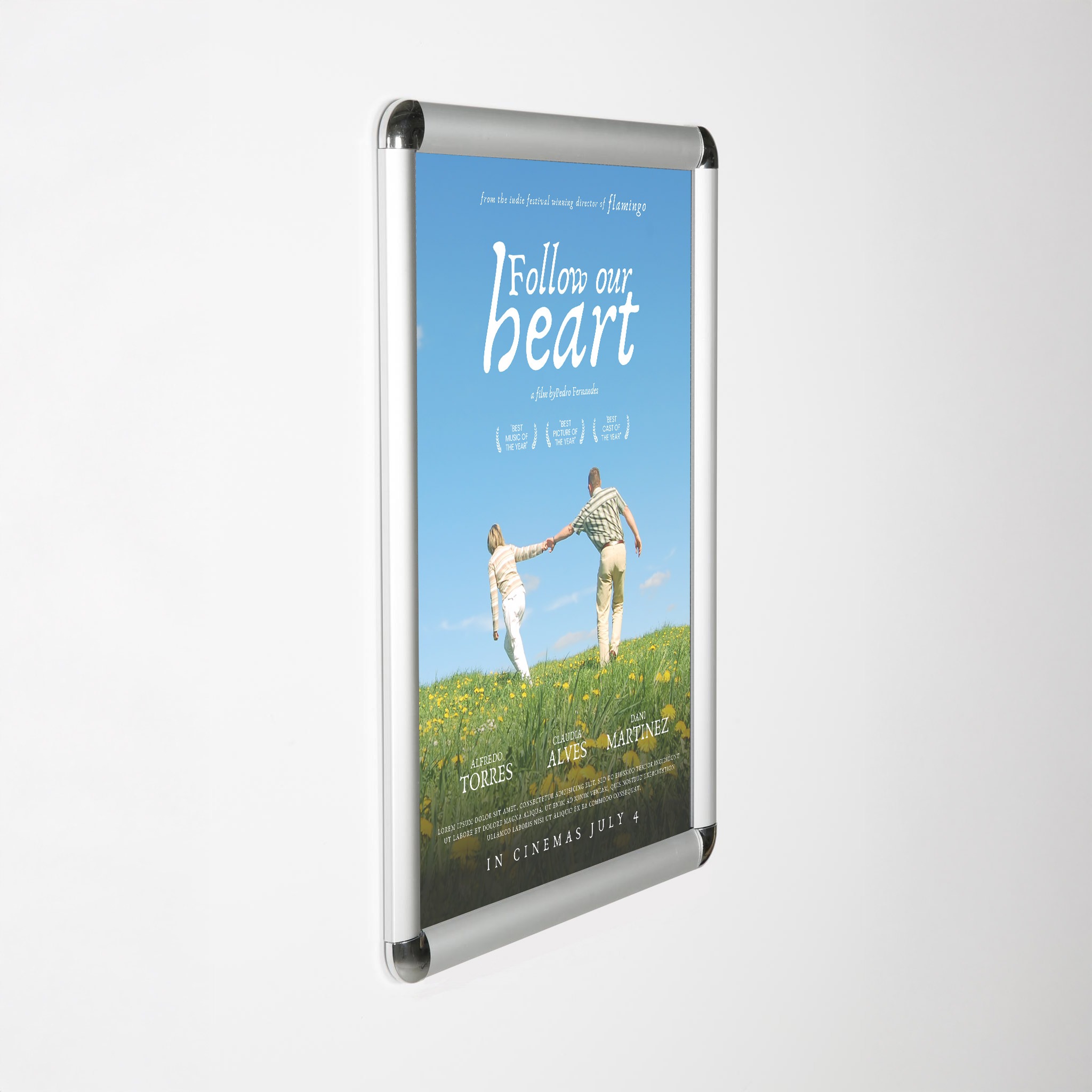 Aluminium Snap Frames - Rounded Corners - 25mm Profile