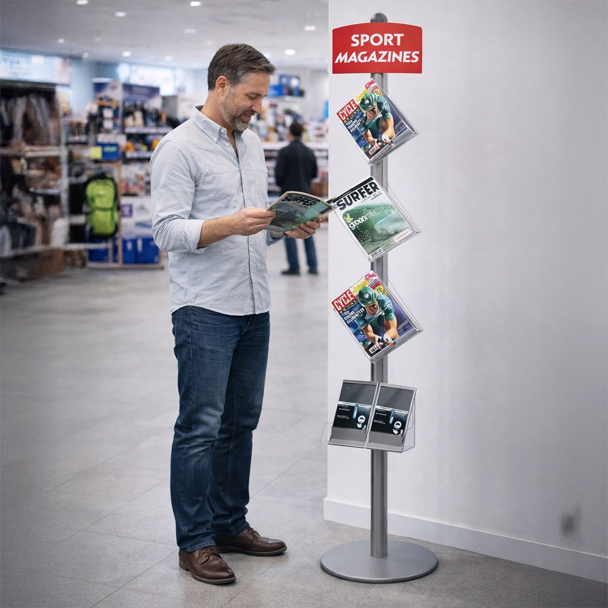 Freestanding Leaflet Dispenser