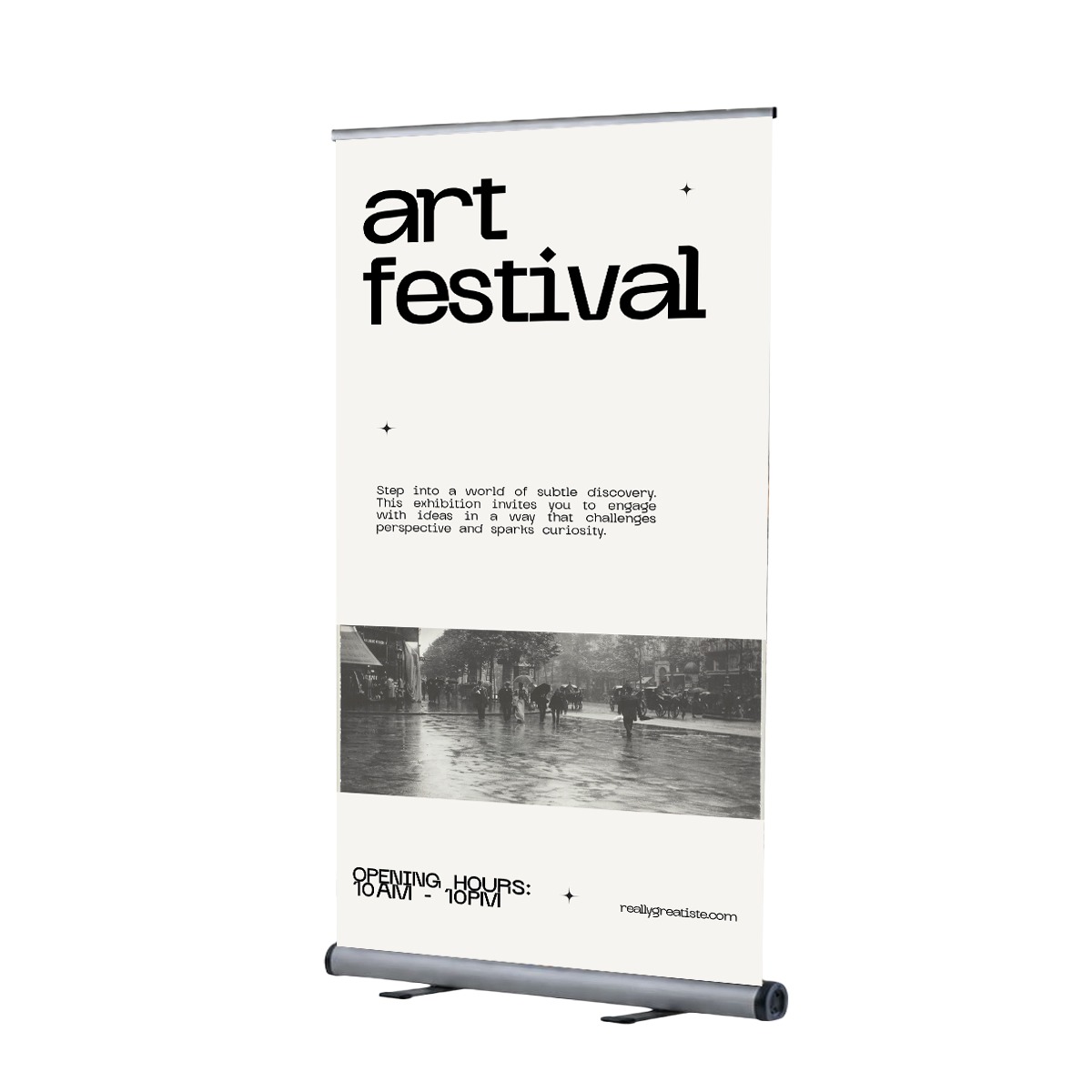 Clearance - 1000mm Wide Smart Roller Banner