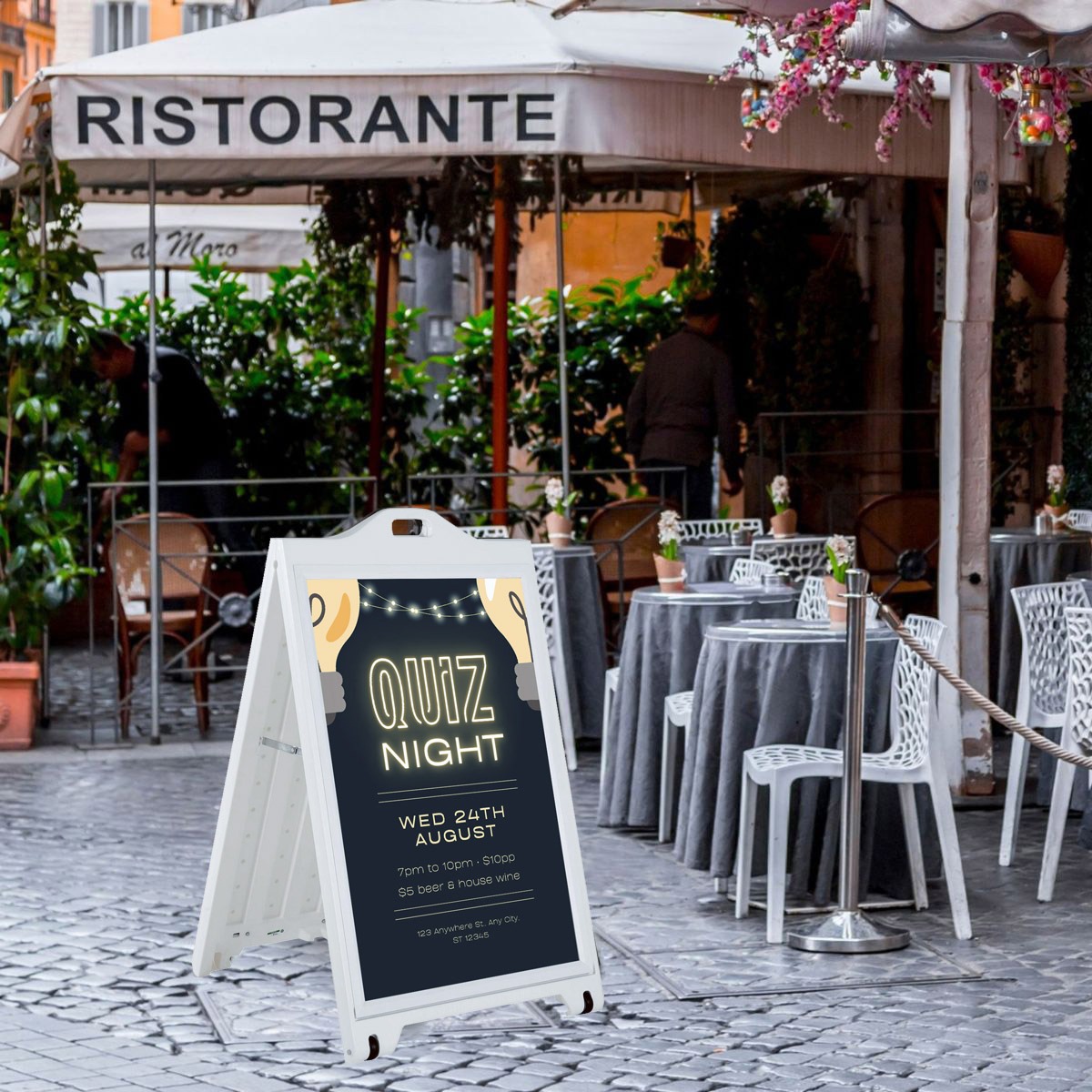 Street Signpro Lens A-Board Poster Pavement Board