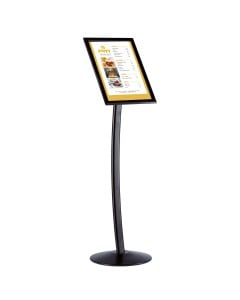curved stand with snap frame