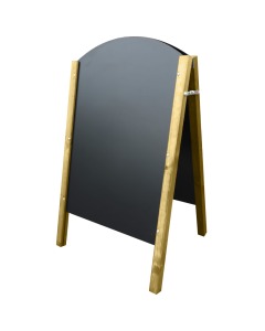 Westminster Oak Stain Curved Top Chalkboard