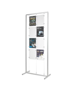 Floor Standing Cable Display 8xA4 With Posters