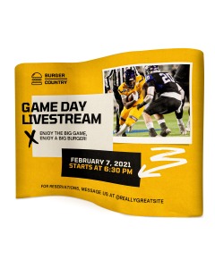 S-Shape Printed Fabric Backdrop