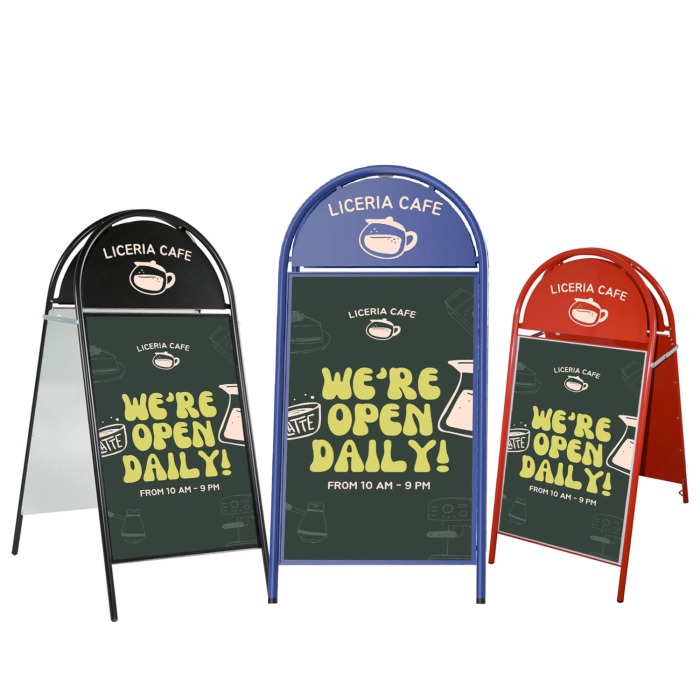 Booster Sandwich Board Pavement Sign | Discount Displays