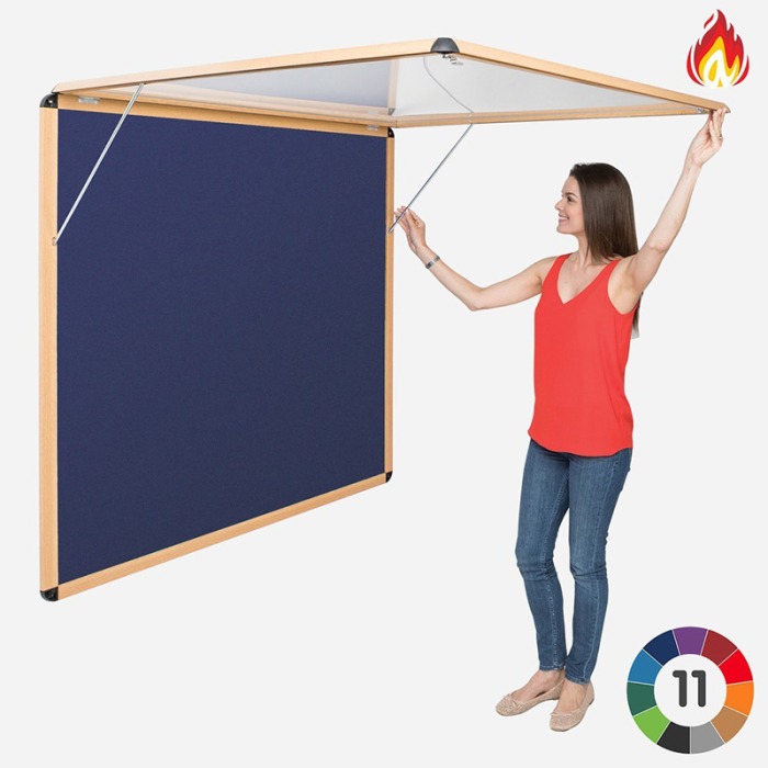 Large Flame Resistant Wood Effect Tamper Proof Pin Board