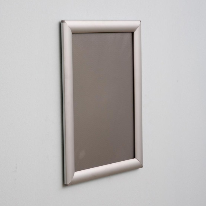 Europel Snap Frame Budget, Pack 10pcs A4, 25mm Aluminum Anodized Profile and Anti-Glare Cover Clip Poster Holders for Retail and Advertising Displays Notice Sign Frame for Walls