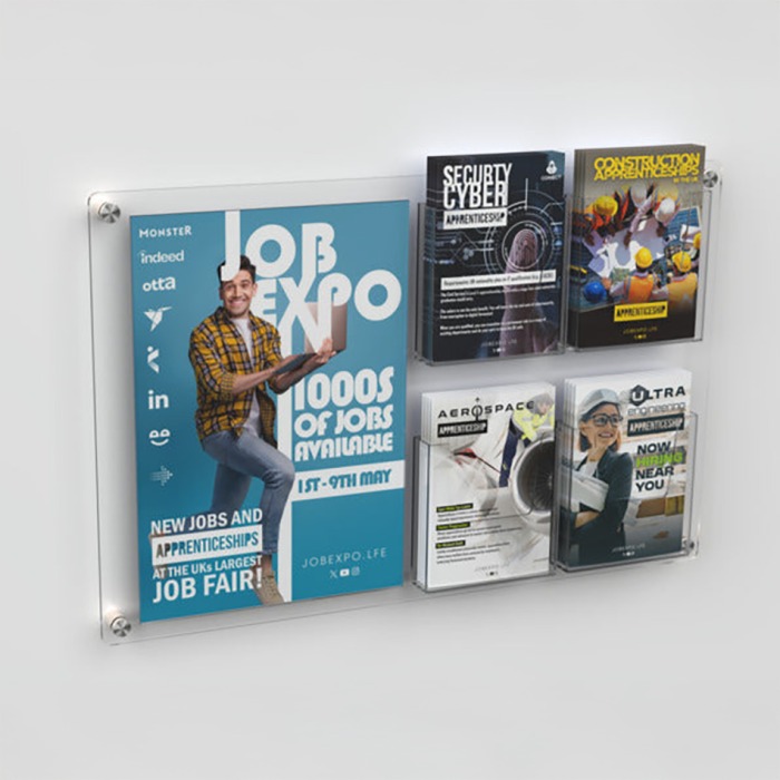 Wall Mouted Acrylic Info Display