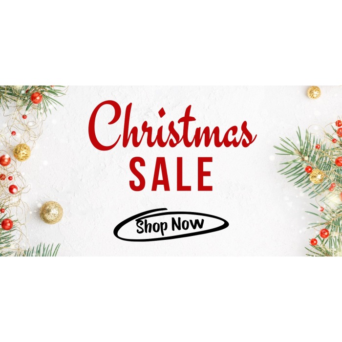 Christmas sale shop now banner