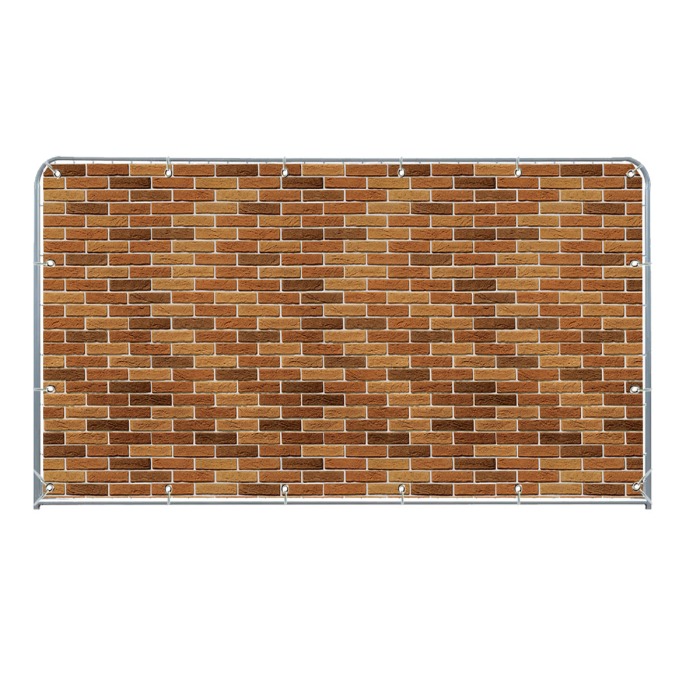 Printed Brick Effect Heras Banner Covers