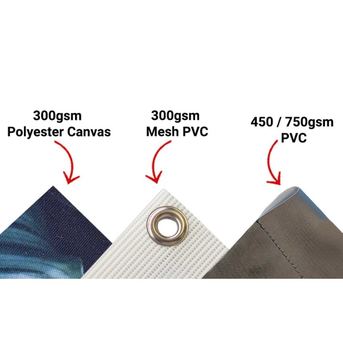 PVC Banners 500gsm Custom Printed (one-side) Cafe & Queue Barriers(PACK - View #4