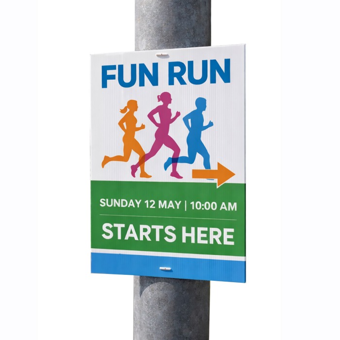 correx printed lampost signs