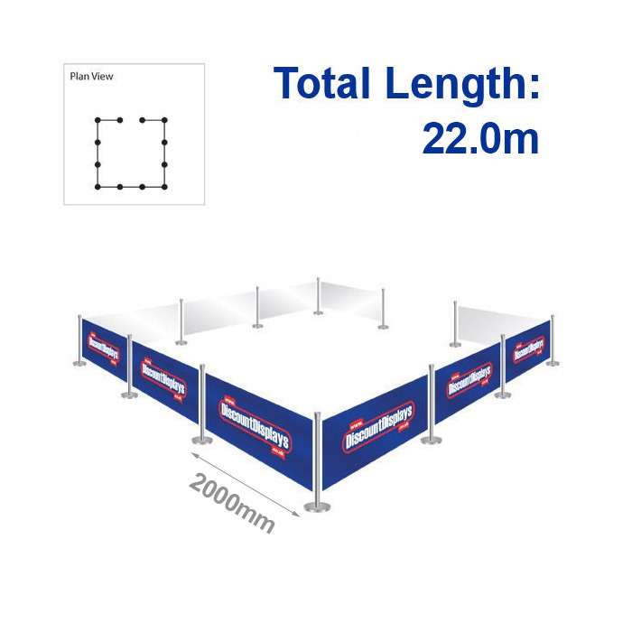 Primo Barrier Kit - 11 Banners / 12 Posts