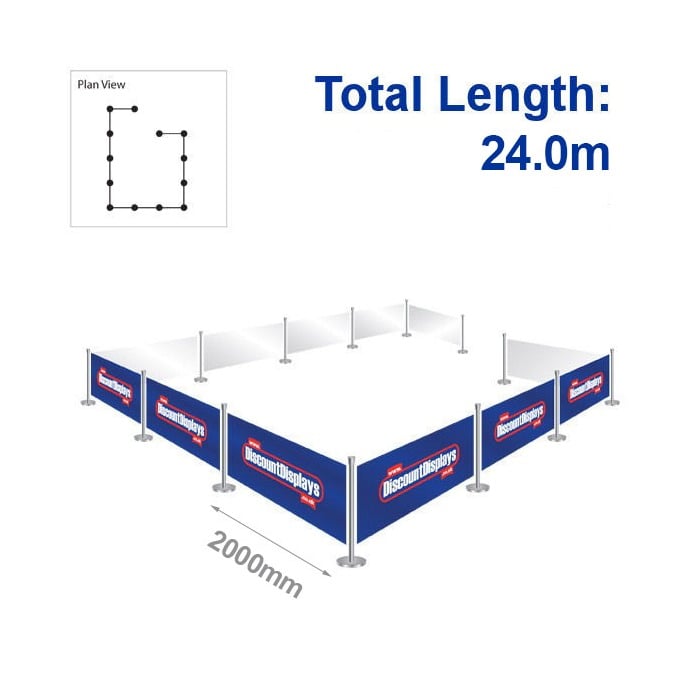 Primo Barrier Kit - 12 Banners / 13 Posts