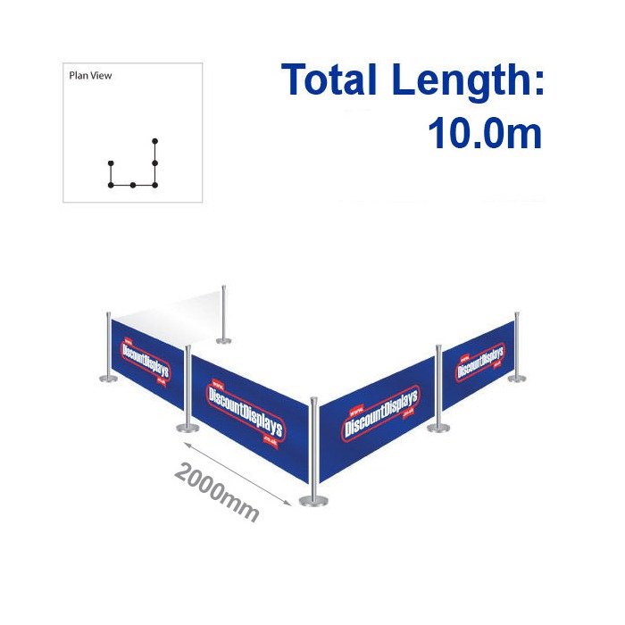 Primo Barrier Kit - 5 Banners / 6 Posts