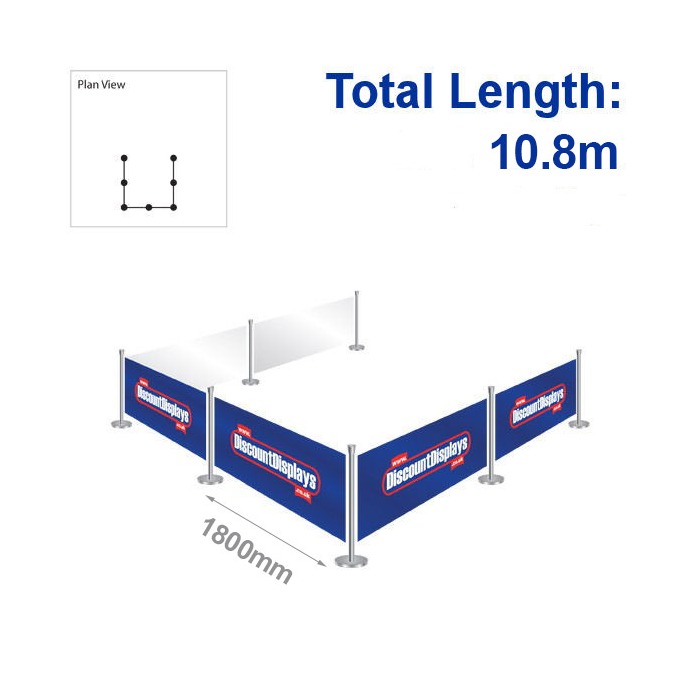 Duo Barrier Kit - 6 Banners / 7 Posts